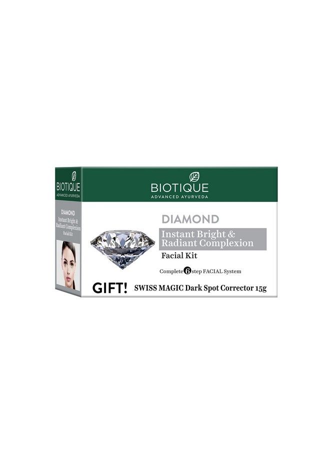 Diamond Instant Bright & Radiant Complexion Facial Kit 65G (Pack Of 2)