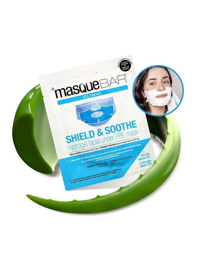 Shield & Soothe Hydrogel Facial Mask Korean Face Sheet Mask Hydrating Sheet Mask Calming Moisture Mask With Aloe Vera Skin Care For Prolonged Use Of Safety Face Masks Pack Of 6