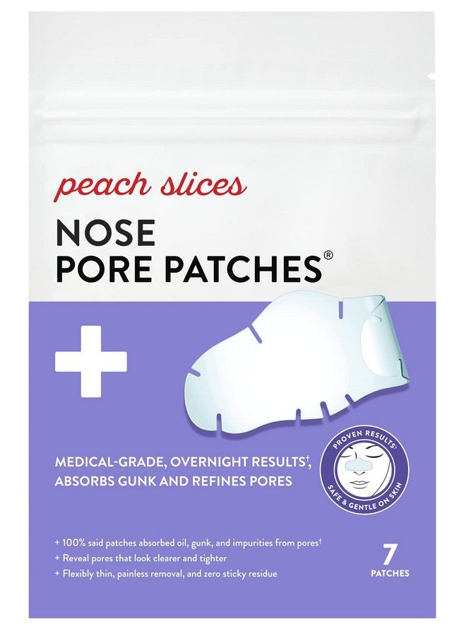 | Nose Pore Patches | Medicalgrade Hydrocolloid | Targets Pores & Pimples | Absorbs Oil Overnight | Vegan | Crueltyfree | Facial Skin Care Products | 7 Ct