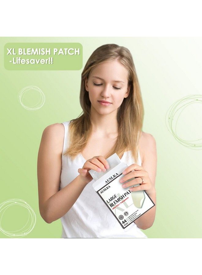 Blemishes Patches 44 Strips Hydrocolloid Dots Large Blemishes Patch Blemishes Stickers Zit Breakouts Suitable For Larger Area Outbreaks