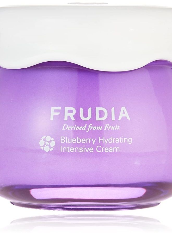 WELCOS Blueberry Hydrating Intensive Cream Face Moisturizer for Men & Women Face Lotion for Dry Skin & Sensitive Skin Deep Hydrating Face Moisturizer Korean Moisturizer (Pack of 1, 1.85 fl oz)