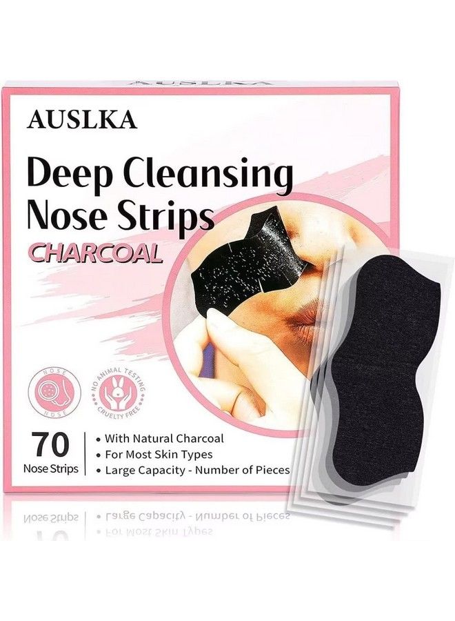 Blackhead Pore Strips(70 Counts) Blackhead Removerdeep Cleansing Charcoal Strips Black Head Nose Strips Black Head Remover