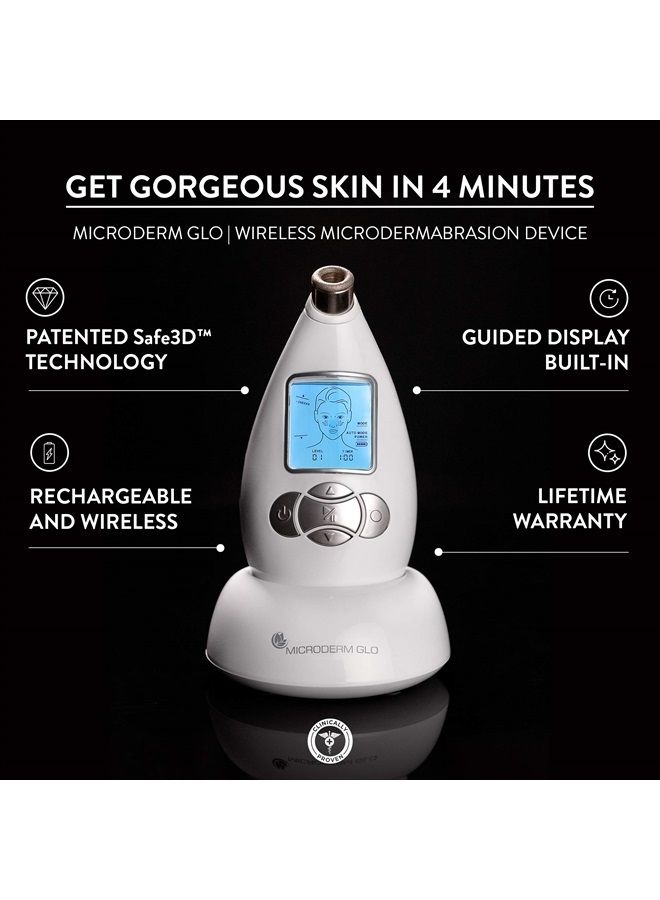 Diamond Microdermabrasion Machine and Suction Tool - Clinical Micro Dermabrasion Kit for Tone Firm Skin, Advanced Home Facial Treatment System & Exfoliator For Bright Clear Skin