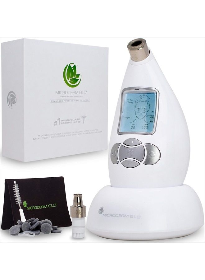 Diamond Microdermabrasion Machine and Suction Tool - Clinical Micro Dermabrasion Kit for Tone Firm Skin, Advanced Home Facial Treatment System & Exfoliator For Bright Clear Skin