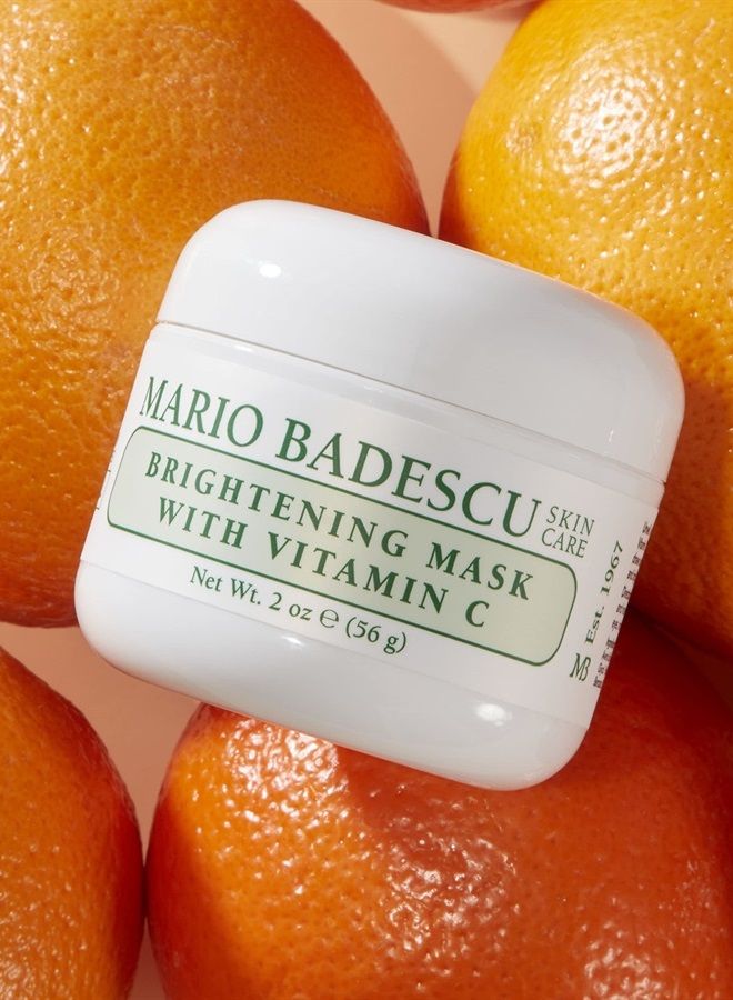 Brightening Mask with Vitamin C for All Skin Types | Face Mask That Brightens Skin and Unclogs Pores | Formulated with Vitamin C & Kaolin Clay | 2 FL OZ