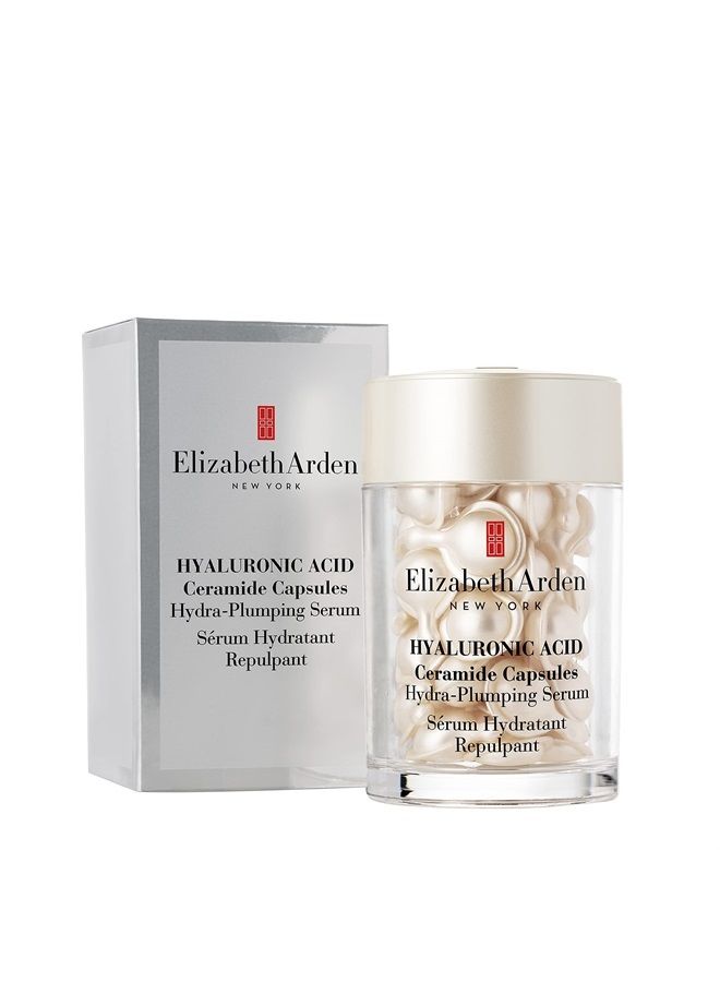 Hyaluronic Acid Ceramide Capsule Serum, Hydra-Plumping Skin Care Serum, 30 Count