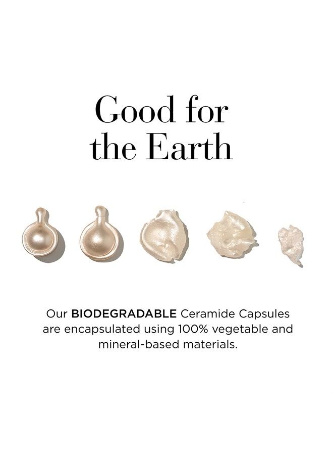Hyaluronic Acid Ceramide Capsule Serum, Hydra-Plumping Skin Care Serum, 30 Count