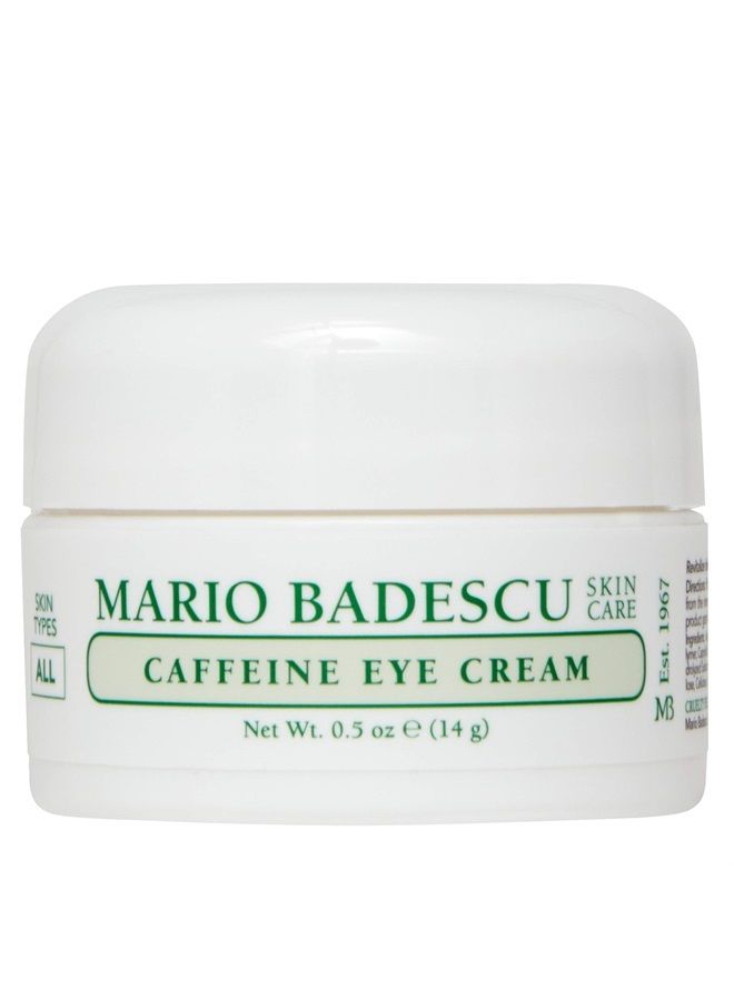 Caffeine Eye Cream for All Skin Types | Visibly Decreases Dark Circles and Under Eye Bags, Formulated with Caffeine & Squalane, 0.5 Oz (Pack of 1)