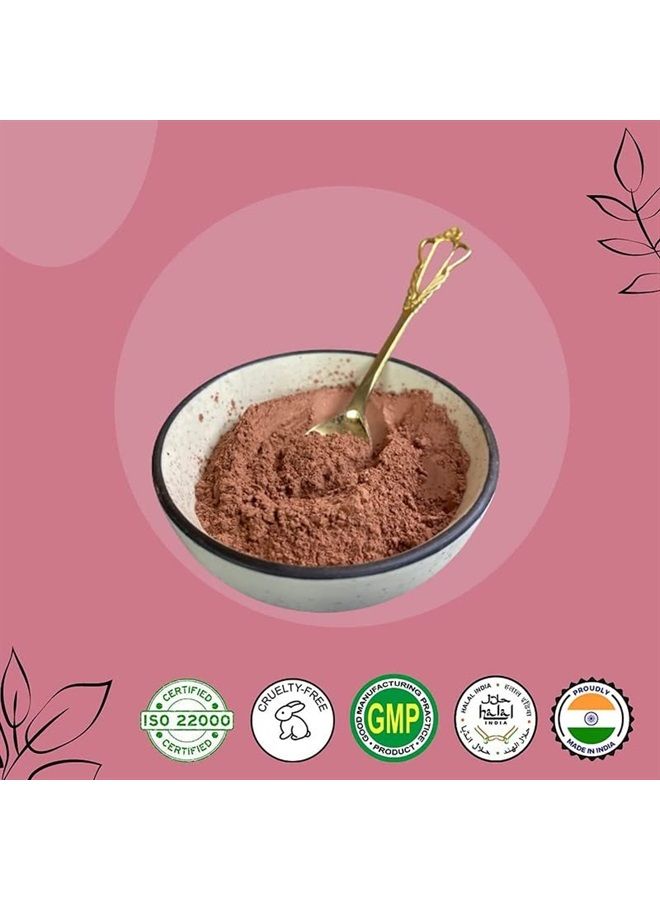 French Pink Clay powder by mi nature | 227g(8 oz) (½ pound) | Montmorillonite Pink-Clay | French Rose Clay | Face mask | 100% natural powder