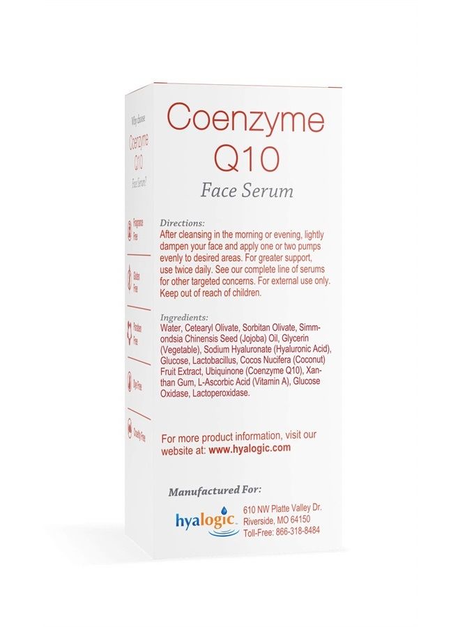 Episilk Coenzyme Q10 Serum w/Hyaluronic Acid for Collagen Support | Visible Firming Facial Serum For Dry Skin | Skin Rejuvenation - Antioxidant Serum (1 fl oz)