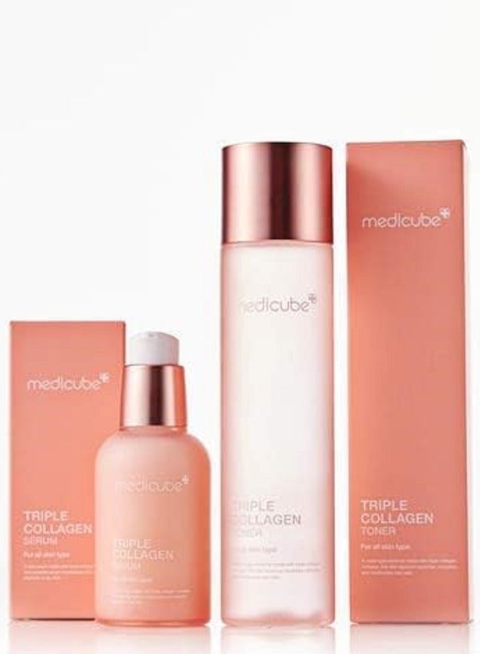 Triple Collagen set: Toner 140ml+ Serum 55ml+ Sidmool mask 1ea