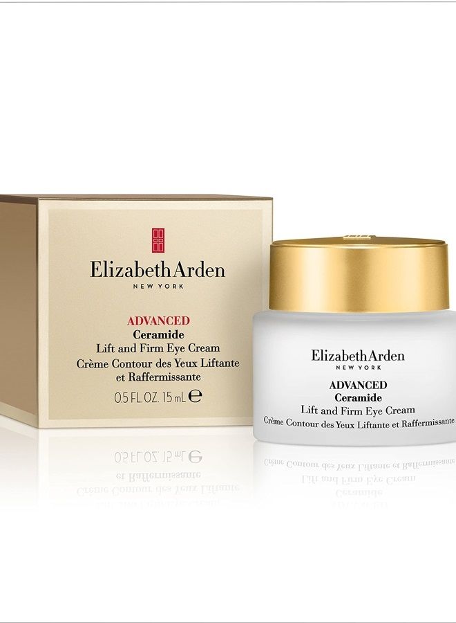 Advanced Ceramide Lift and Firm Eye Cream, Anti Aging moisturizer, 0.5 Oz