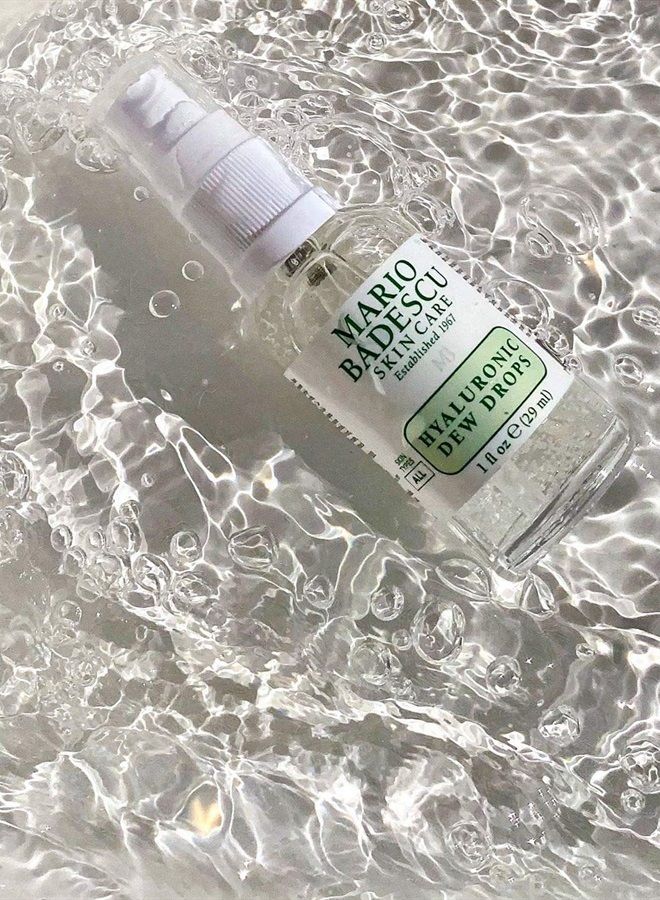 Hyaluronic Dew Drops for All Skin Types | Hydrating Gel-Serum Hybrid for a Glass-like Glow | Formulated with Sodium Hyaluronate & Niacinamide | 1 FL OZ