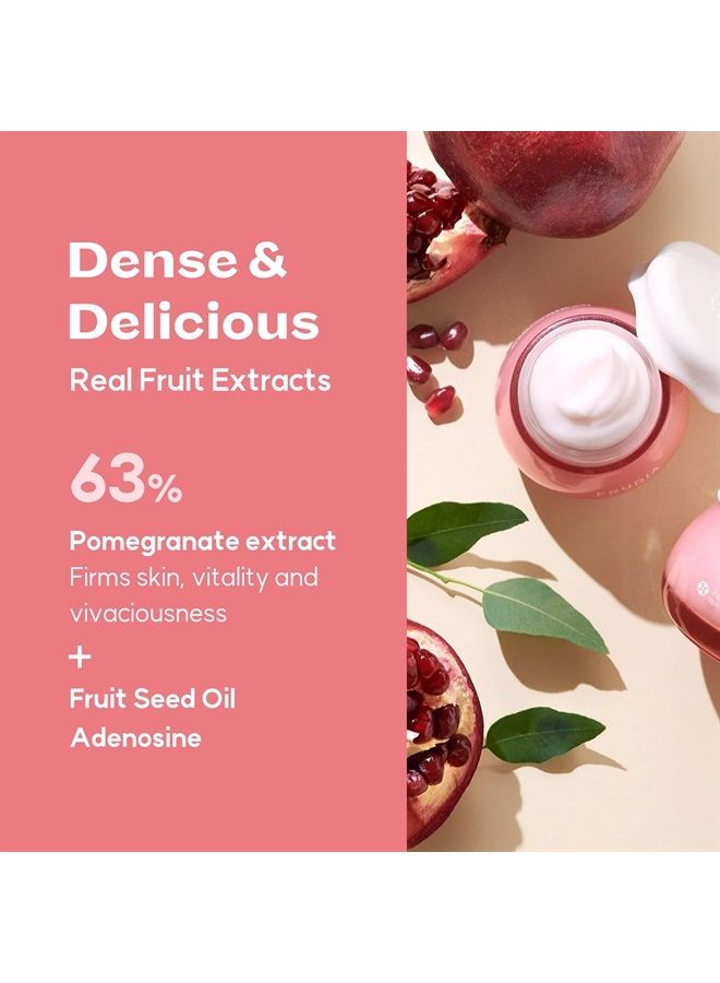 WELCOS Pomegranate Nutri-Moisturizing Face Cream | Facial Moisturizer for Skin Firmness & Vitality Korean Skin Care Face Moisturizer Cream w/Adenosine, Pomegranate & Fruit Seed Oil 1.85 fl oz