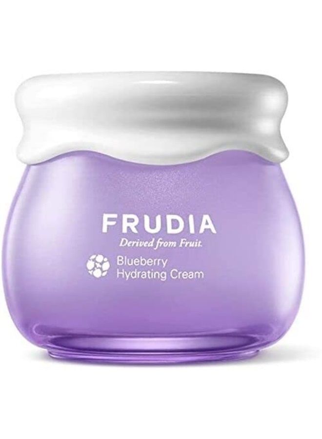 WELCOS Blueberry Hydrating Intensive Cream Mini | Facial Moisturizer Barrier Cream for Hydration Moisture & Vitality Korean Skin Care Face Cream w/Blueberry Extracts for 72Hour Hydration (10g)