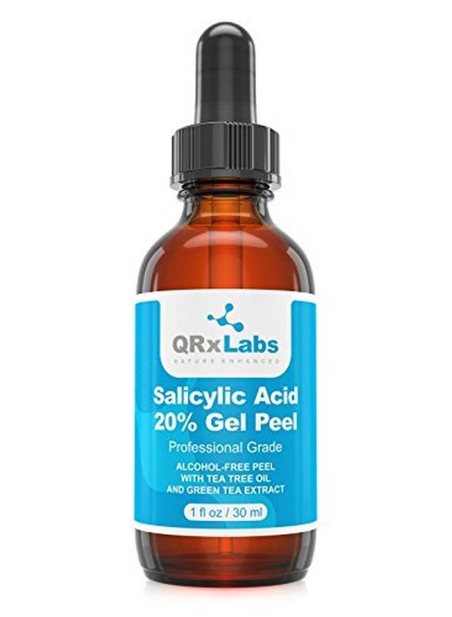 Salicylic Acid 20% Gel Peel Alcoholfree Formula With Tee Tree Oil And Green Tee Extract Professional Grade Chemical Face Peel For Acne Treatment Beta Hydroxy Acid 1 Bottle Of 1 Fl Oz