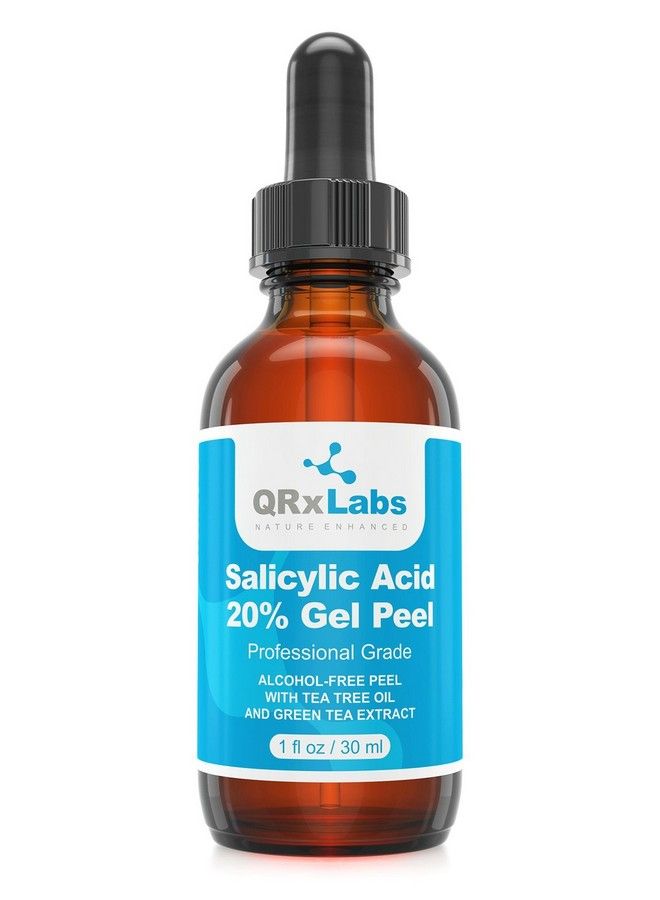 Salicylic Acid 20% Gel Peel Alcoholfree Formula With Tee Tree Oil And Green Tee Extract Professional Grade Chemical Face Peel For Acne Treatment Beta Hydroxy Acid 1 Bottle Of 1 Fl Oz