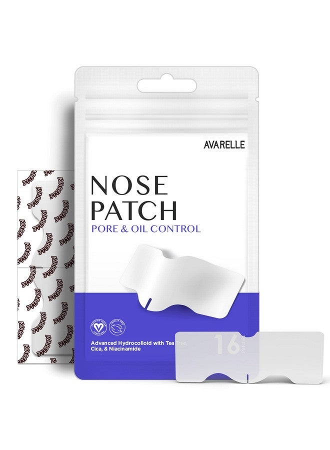 Varelle Nose Patch Pore & Oil Hydrocolloid Pore Strips For Nose Pore Oil Blackhead Pimples And Zits ; Large Pore Nose Strips ; Vegan Cruelty Free Certified (16 Patches)