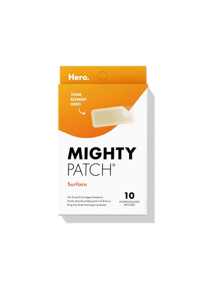 Surface From Hero Cosmetics Hydrocolloid Spot Patch For Body Cheek Forehead And Chin Veganfriendly (10 Count)