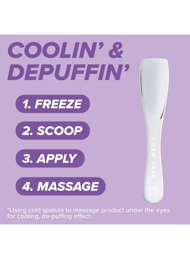 Multifunctional Applicator Get The Scoop ; Gift Stainless Steel Spatula Beauty Tool For Cream Lip Balm Washoff Masks Mixing Depuffing