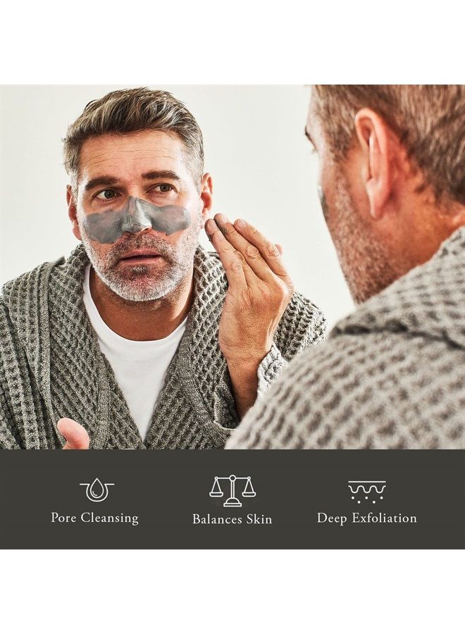 The Deep | Men's Organic Hydrating Clay Face Mask for Dry, Sensitive, & Normal Skin – Vegan, Natural & Antioxidant Packed Exfoliating Skincare Facial Treatment