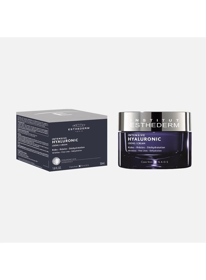 Intensive Hyaluronic Cream - Face, Neck and Décolleté - Wrinkles and Fine Lines - Dehydrated Skin