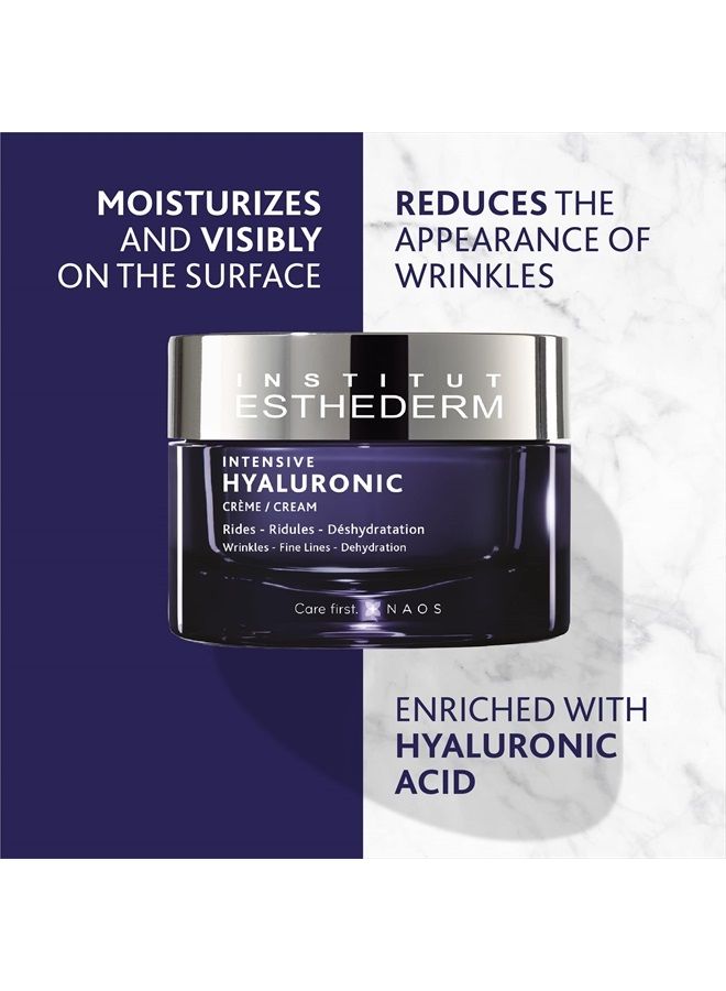 Intensive Hyaluronic Cream - Face, Neck and Décolleté - Wrinkles and Fine Lines - Dehydrated Skin