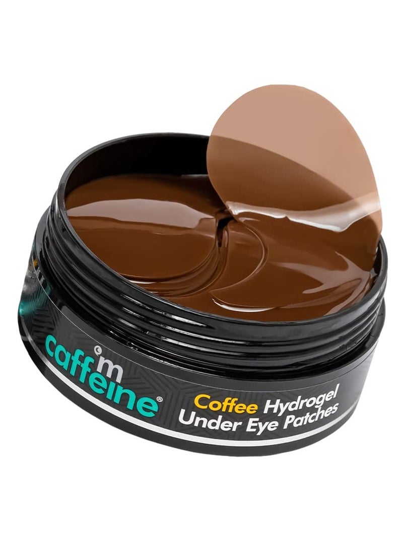 Mcaffeine Coffee Hydrogel Under Eye Patches For Dark Circles and Puffiness Reduction Caffeine and Hyaluronic Acid Moisture-Lock Technique For 2X Hydration - 30 Pairs 90G