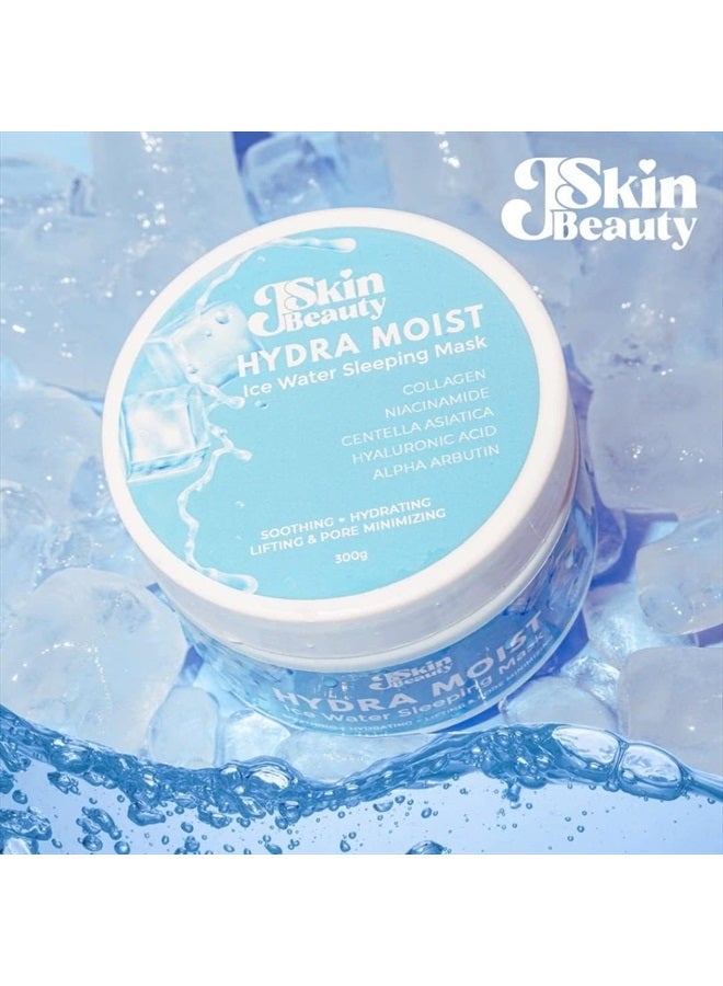 HYDRA MOIST Ice Water Sleeping Mask, 300g Fast absorbing.With cooling effect