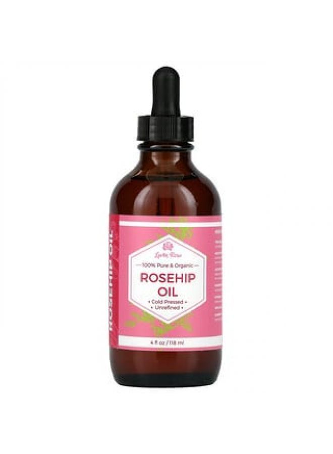 Leven Rose 100% Pure & Organic Rosehip Oil 4 fl oz 118 ml