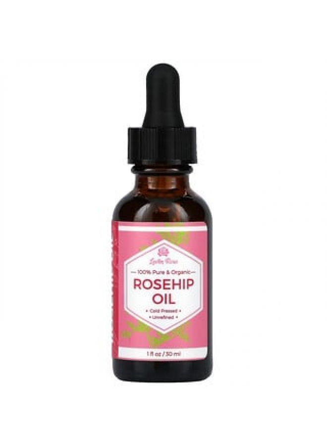 Leven Rose 100% Pure & Organic Rosehip Oil 1 fl oz 30 ml