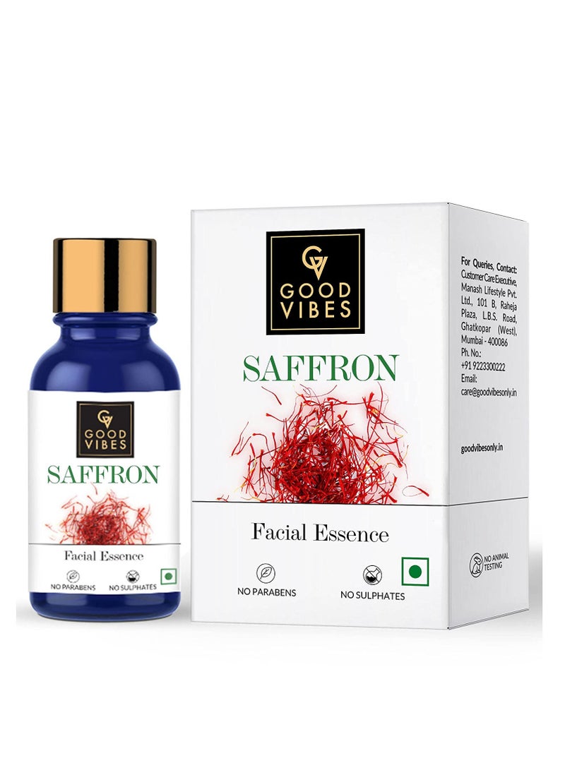 Good Vibes Saffron Facial Essence 10 ml Skin Soothing And Hydrating Face Serum