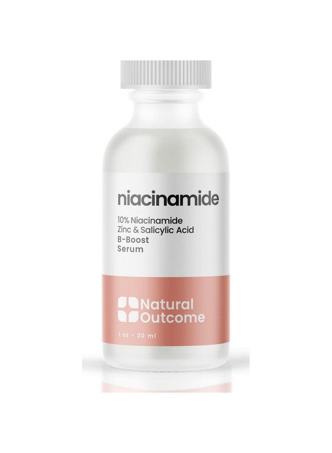 Niacinamide Serum For Face By Natural Outcome Skin Care Bboost Niacinamide 10% Plus Zinc 2% Salicylic Acid + Hyaluronic Acid Acne Treatment + Pore Reducing Serum + Even Skin Toner