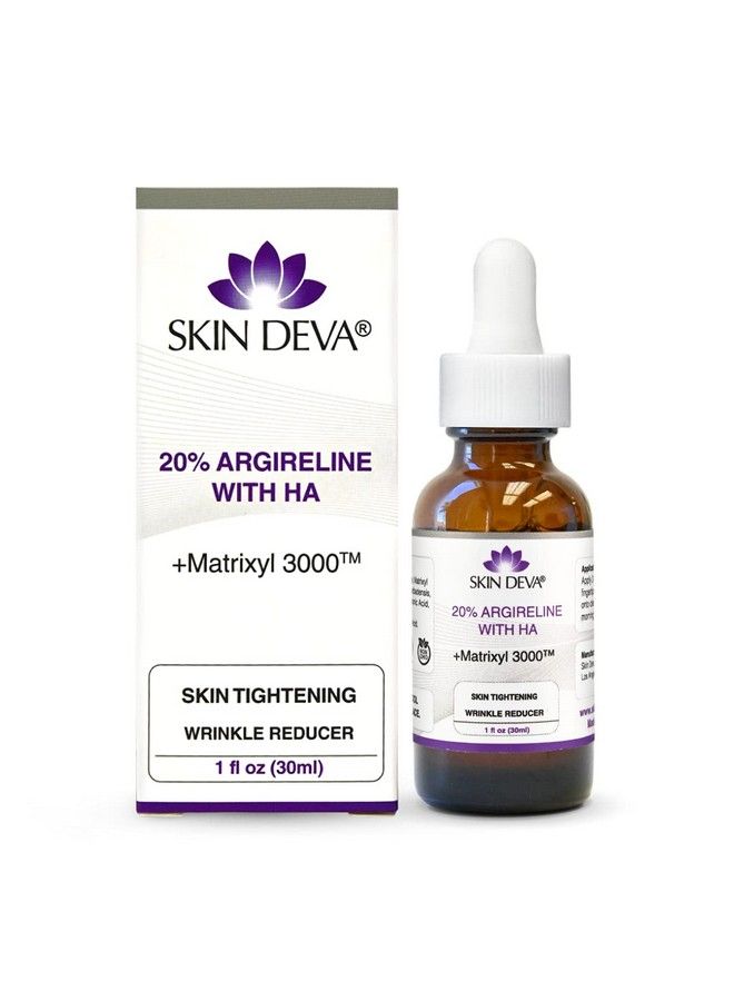 20% Argireline Serum With Matrixyl 3000 Pure Hyaluronic Acid Serum For Face Deep Wrinkle Reducer Anti Aging Tones Skin And Stimulates Collagen Peptides Serum For Face