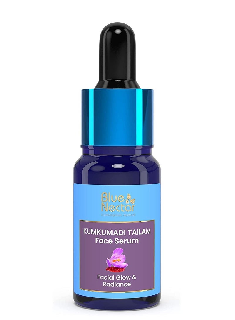 Blue Nectar Glow & Radiance Night Serum with Kumkumadi and Ayurvedic Herbs 10ml