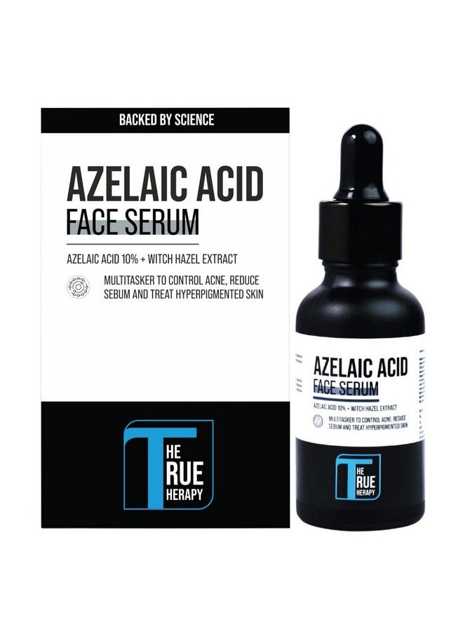 Multitasking 10% Azelaic Acid Serum With Witch Hazel Extract For Antiinflammatory To Treat Cystic Acne Rosacea Hyperpigmentation Reduce Redness Excess Oil & Breakout 30 Ml