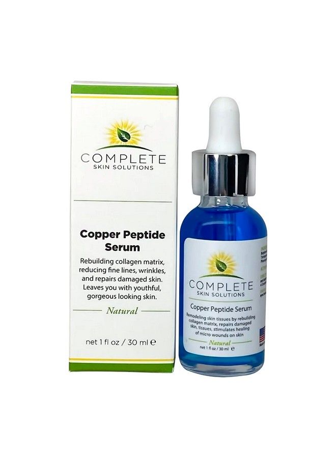 Copper Peptide Face Serum Collagen With Anti Aging Skin Solutions Properties:1Oz30Ml Antiwrinkle Formula For Youthful Skin