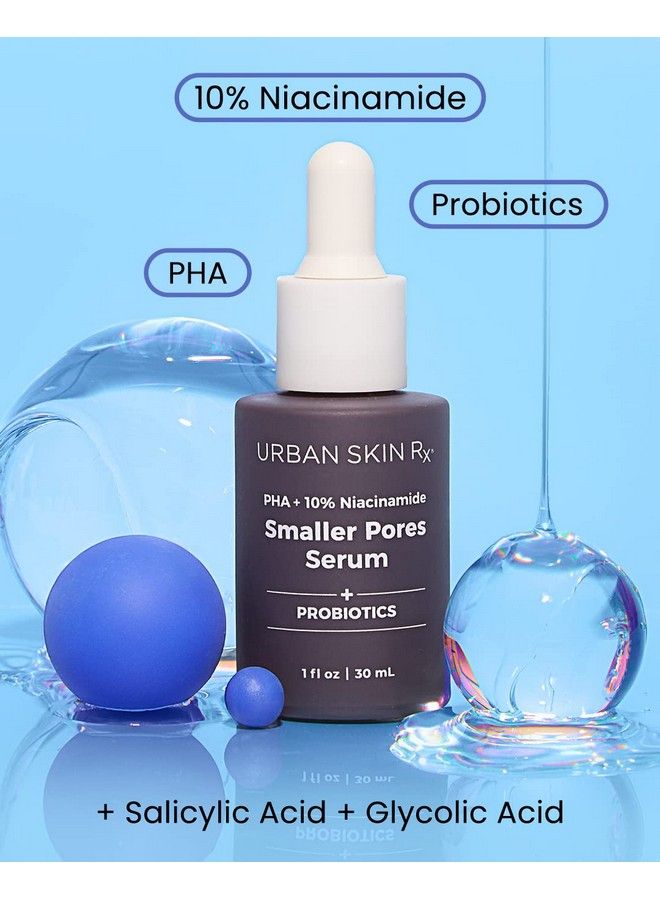 Smaller Pores Serum | Includes Phas And 10% Niacinamide | Exfoliates Decongests And Tightens Pores For Clear Brighter & Smoother Skin | 1 Fl Ounce