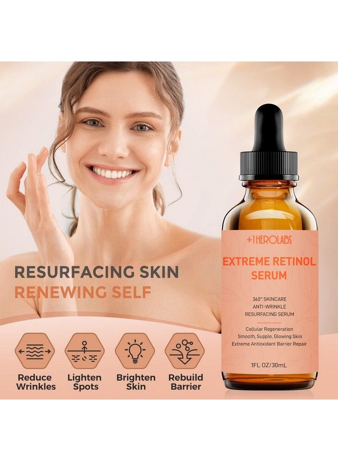 Retinol Serum For Face B5 Herbal Resurfacing Retinol Serum With Vitamin C Vitamin E Hyaluronic Acid Serum For Antiaging Wrinkle Smoothing Dark Spot Corrector Brighten Dullness