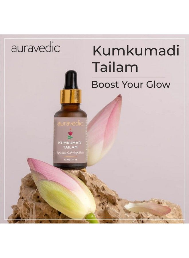 Kumkumadi Tailam Oil For Face 30Ml Kumkumadi Face Oil For Glowing Skin Kumkumadi Oil For Face Oil For Women Men Pure Luxuriously Smooth Kumkumadi From Kerala For All Skin Type