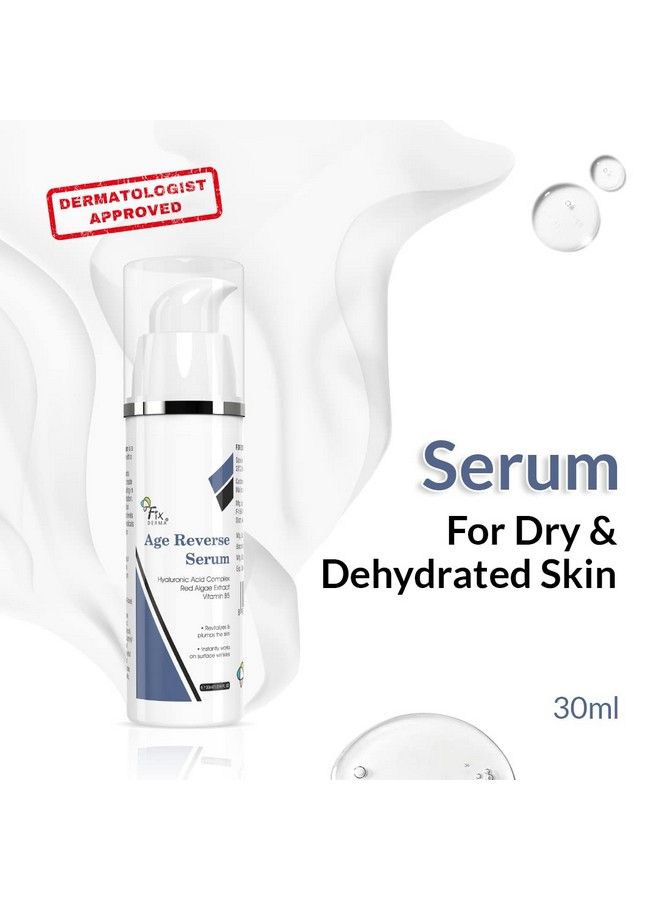 5% Hyaluronic Acid Serum Age Reverse Serum For Glowing Skin Anti Aging Face Serum For Unisex Improves Fine Lines Wrinkles & Age Spots Glowing Serum For Face 30Ml