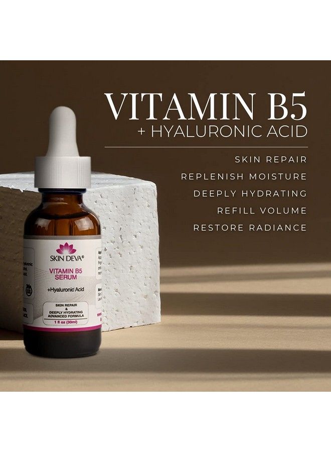 Vitamin B5 + Hyaluronic Acid Serum For Face Skin Serum Packed With B5 Relieves And Heals Sunburns Allergic Reactions Insect Bites Revitalizes Skin Perfect Vitamin Serum