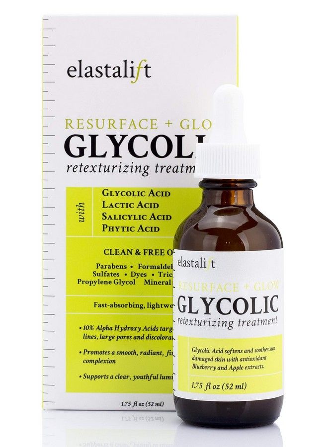 Resurfacing Glycolic Acid Facial Peel Serum Antiaging Dark Spot Corrector Facial Peel Reduces Enlarged Pores Minimizes Fine Lines Evens Skin Tone Exfoliating Chemical Peel 1.75 Fl Oz