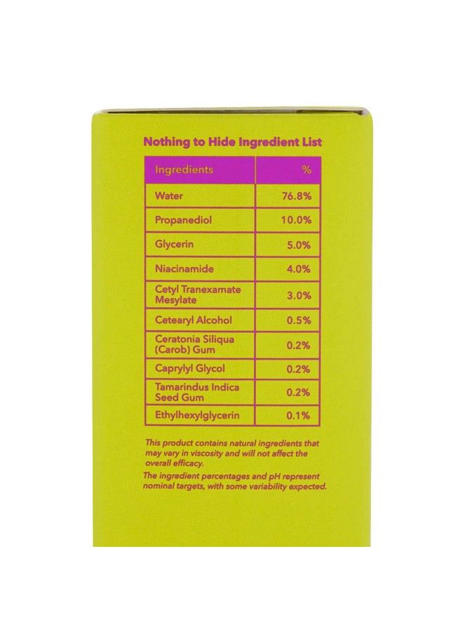 Discoloration Correcting Serum 30Ml Tranexamic Acid And Niacinamide For Dark Spots Acne Scars Sun Damage Hyperpigmentation And Age Spots Fragrance Free Vegan And Ph 5.5