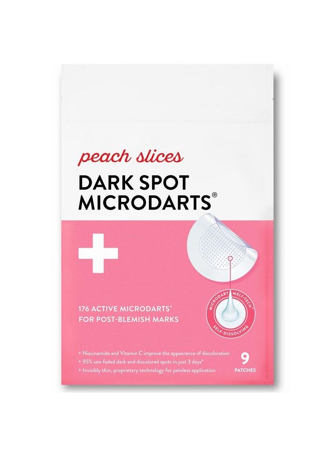 Dark Spot Microdarts ; For Dark Spots Postblemish Redness & Hyperpigmentation ; Selfdissolving ; Niacinamide Vitamin C Hyaluronic Acid And Cica ; Vegan ; Cruelty Free ; 9 Patches