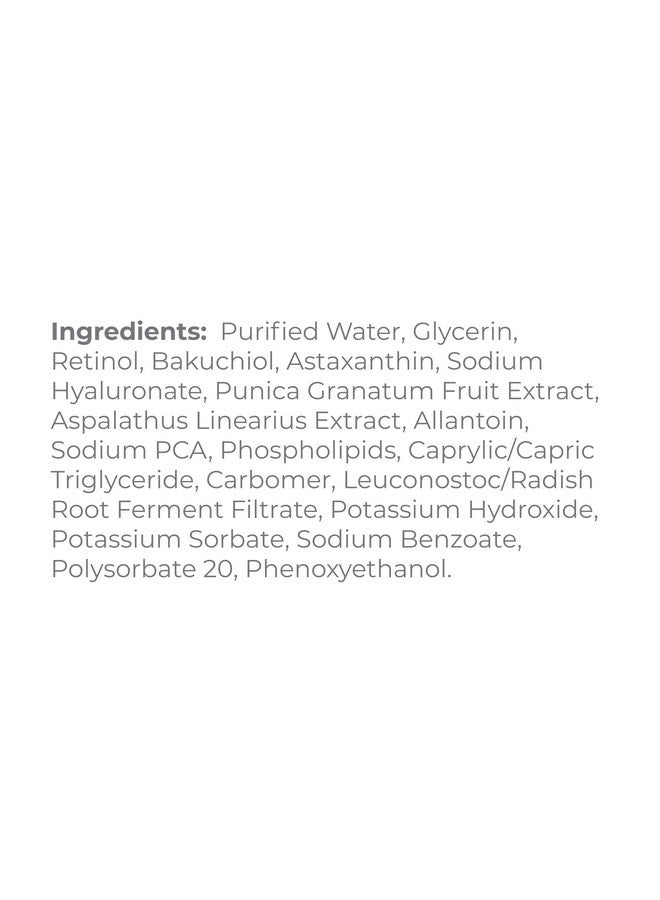 Derma E Retinol Concentrated Serum Antiaging Serum With Retinol Pomegranate Extract And Bakuchiol Face Serum With Timerelease Retinol For Fine Lines And Wrinkles 1 Fl Oz