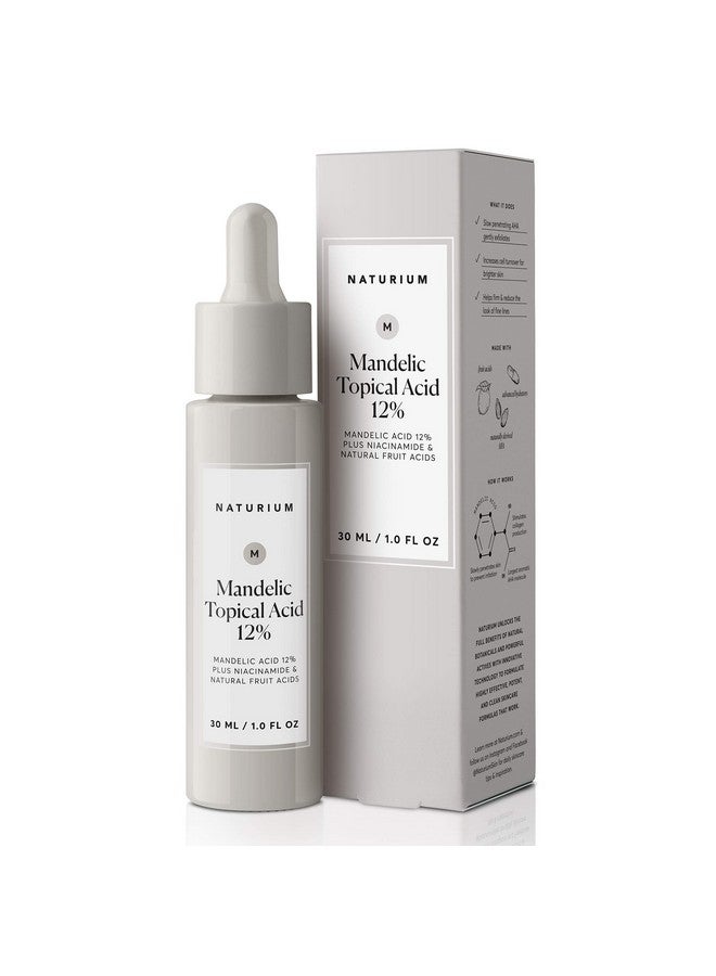 Aturium Mandelic Topical Acid 12% Plus Niacinamide & Natural Fruit Acids Antiaging & Brightening Skin Treatment 1.0 Oz