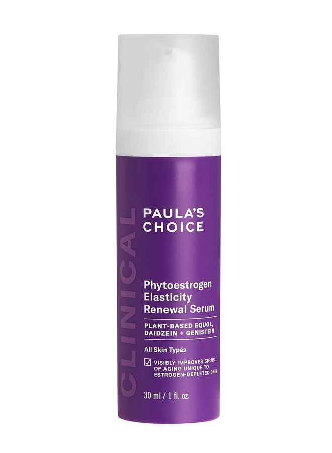 Paula’S Choice Clinical Phytoestrogen Elasticity Renewal Face Serum Restores Loose Thinning & Crepeylooking Skin Due To Estrogen Loss Fragrancefree & Crueltyfree 1 Fl Oz.