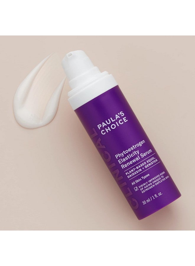 Paula’S Choice Clinical Phytoestrogen Elasticity Renewal Face Serum Restores Loose Thinning & Crepeylooking Skin Due To Estrogen Loss Fragrancefree & Crueltyfree 1 Fl Oz.