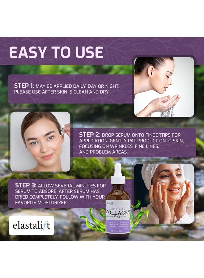 Lastalift Collagen Facial Serum Lifting Plumping & Firming For Face Improves Elasticity Evens Skin Tone Plumps Lifts Sagging Skin Nongreasy Wrinkle (1.75 Fl Oz)